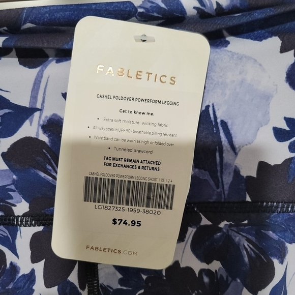 Fabletics Cashel Foldover Powerform Leggins Size XS - Picture 7 of 8